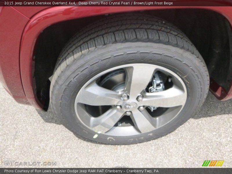 Deep Cherry Red Crystal Pearl / Brown/Light Frost Beige 2015 Jeep Grand Cherokee Overland 4x4
