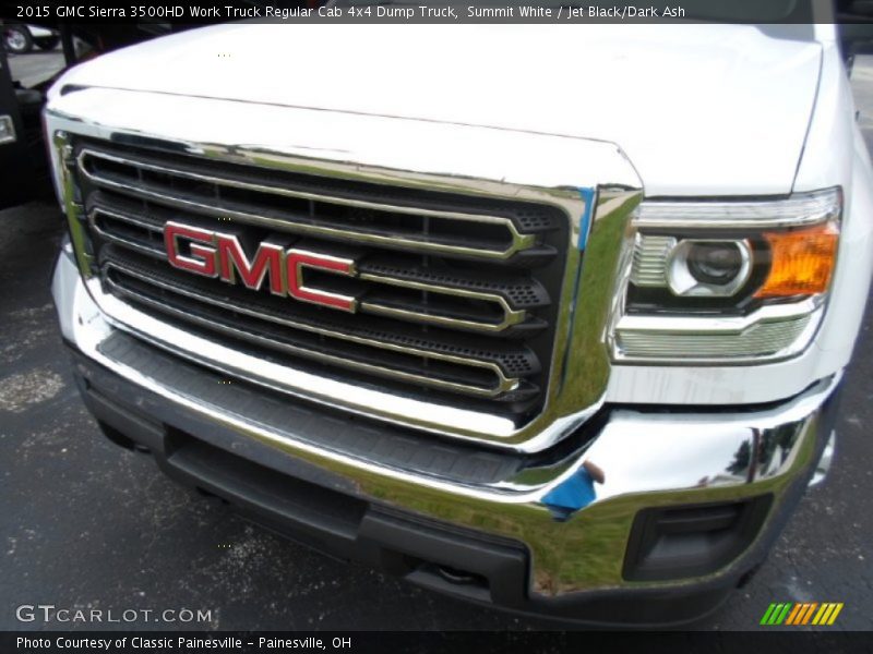 Summit White / Jet Black/Dark Ash 2015 GMC Sierra 3500HD Work Truck Regular Cab 4x4 Dump Truck