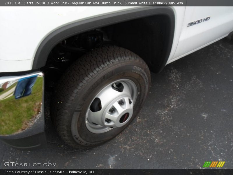 Summit White / Jet Black/Dark Ash 2015 GMC Sierra 3500HD Work Truck Regular Cab 4x4 Dump Truck