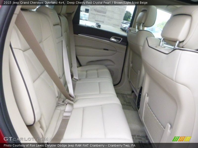 Deep Cherry Red Crystal Pearl / Brown/Light Frost Beige 2015 Jeep Grand Cherokee Overland 4x4