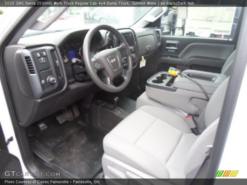 Summit White / Jet Black/Dark Ash 2015 GMC Sierra 3500HD Work Truck Regular Cab 4x4 Dump Truck