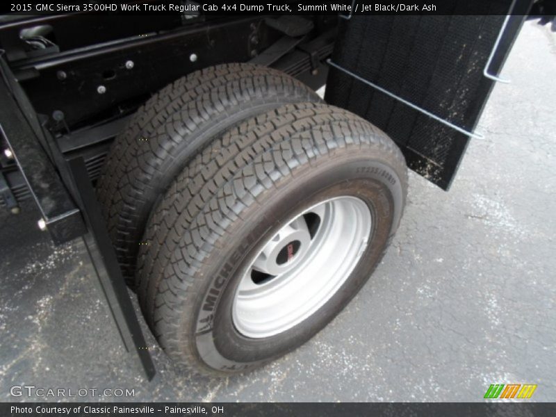 Summit White / Jet Black/Dark Ash 2015 GMC Sierra 3500HD Work Truck Regular Cab 4x4 Dump Truck