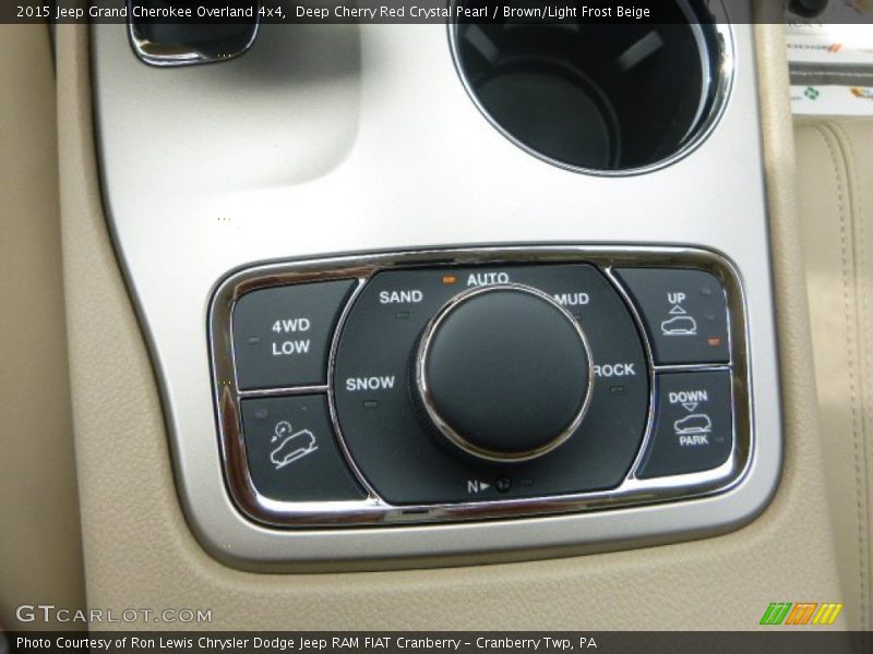 Deep Cherry Red Crystal Pearl / Brown/Light Frost Beige 2015 Jeep Grand Cherokee Overland 4x4