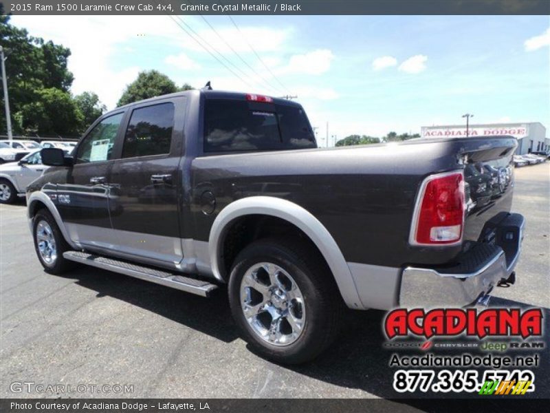 Granite Crystal Metallic / Black 2015 Ram 1500 Laramie Crew Cab 4x4