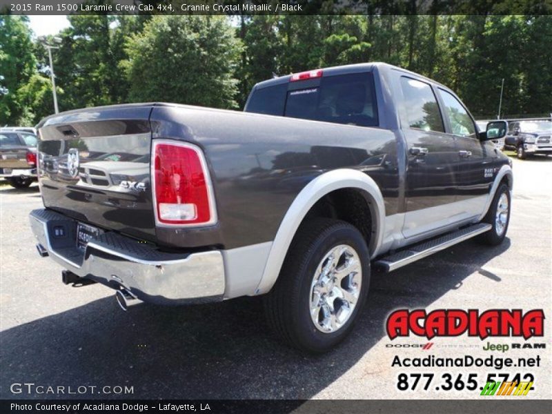 Granite Crystal Metallic / Black 2015 Ram 1500 Laramie Crew Cab 4x4