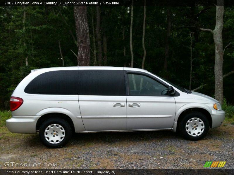 Bright Silver Metallic / Navy Blue 2002 Chrysler Town & Country LX