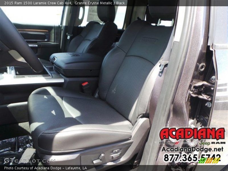 Granite Crystal Metallic / Black 2015 Ram 1500 Laramie Crew Cab 4x4
