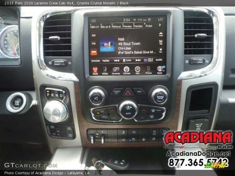 Granite Crystal Metallic / Black 2015 Ram 1500 Laramie Crew Cab 4x4