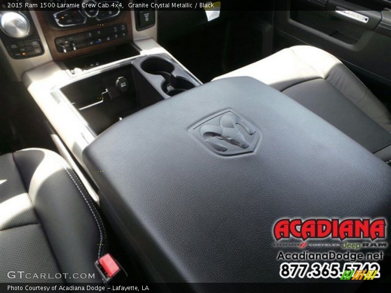 Granite Crystal Metallic / Black 2015 Ram 1500 Laramie Crew Cab 4x4