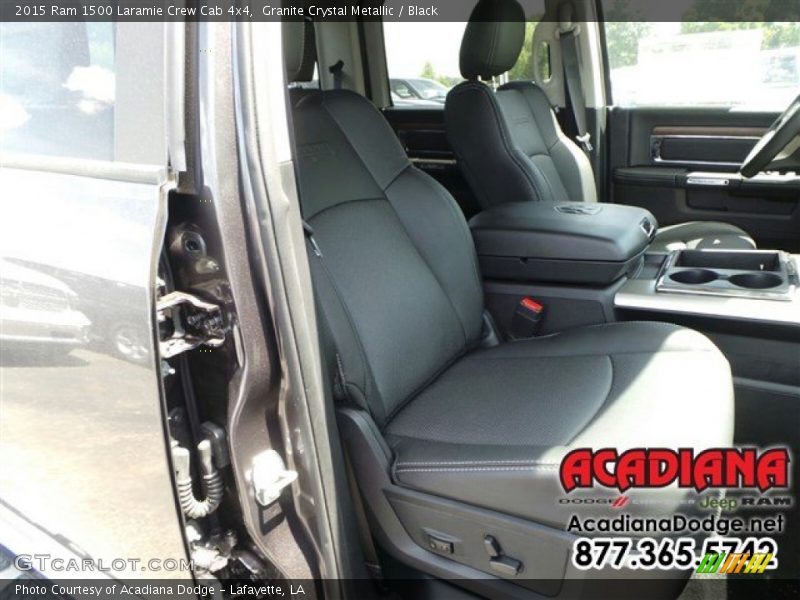 Granite Crystal Metallic / Black 2015 Ram 1500 Laramie Crew Cab 4x4