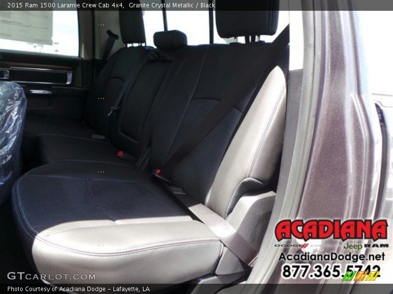 Granite Crystal Metallic / Black 2015 Ram 1500 Laramie Crew Cab 4x4