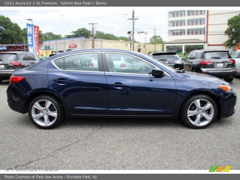Fathom Blue Pearl / Ebony 2013 Acura ILX 2.0L Premium
