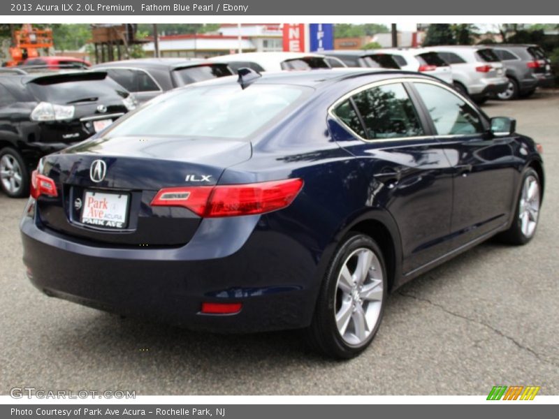 Fathom Blue Pearl / Ebony 2013 Acura ILX 2.0L Premium