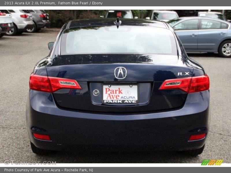 Fathom Blue Pearl / Ebony 2013 Acura ILX 2.0L Premium