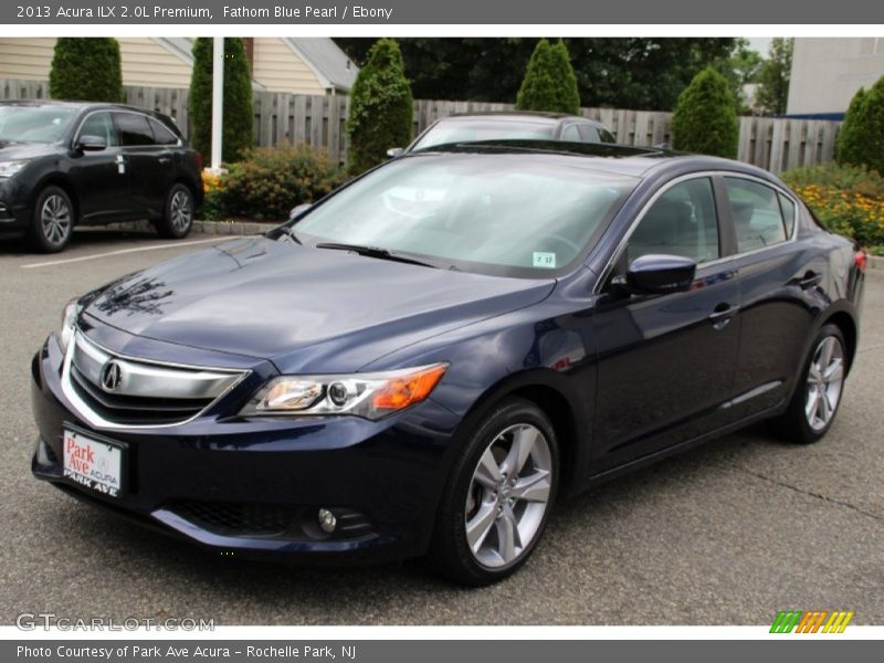 Fathom Blue Pearl / Ebony 2013 Acura ILX 2.0L Premium