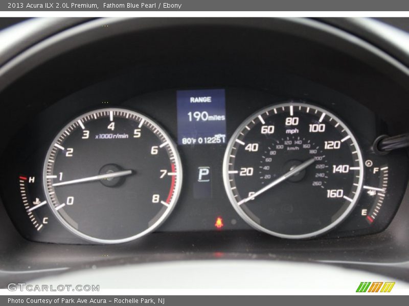 Fathom Blue Pearl / Ebony 2013 Acura ILX 2.0L Premium