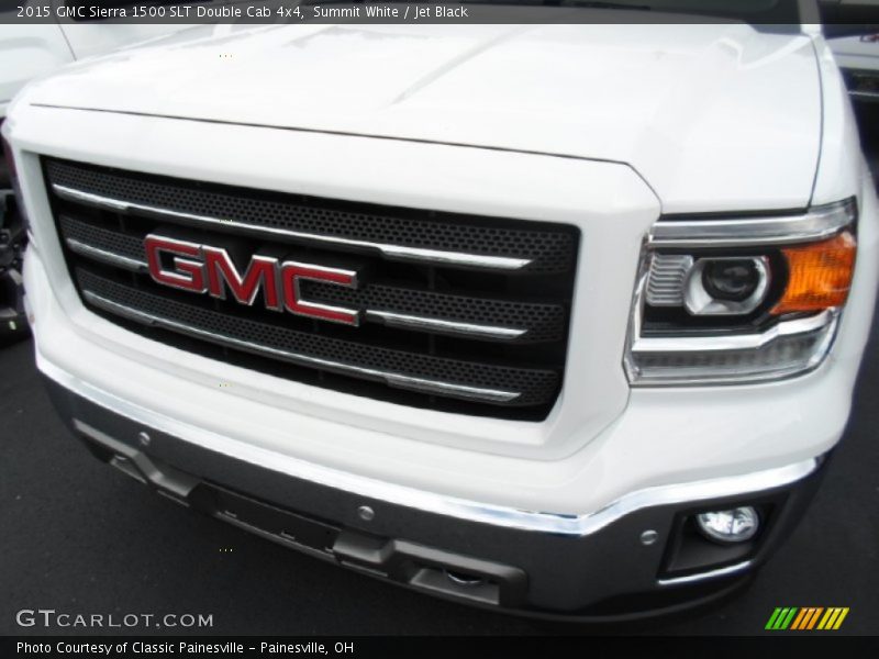 Summit White / Jet Black 2015 GMC Sierra 1500 SLT Double Cab 4x4