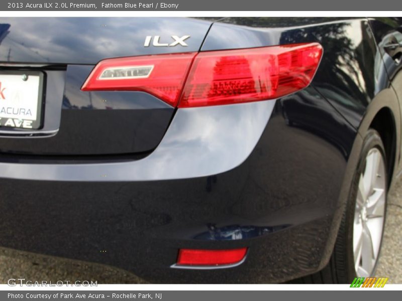 Fathom Blue Pearl / Ebony 2013 Acura ILX 2.0L Premium