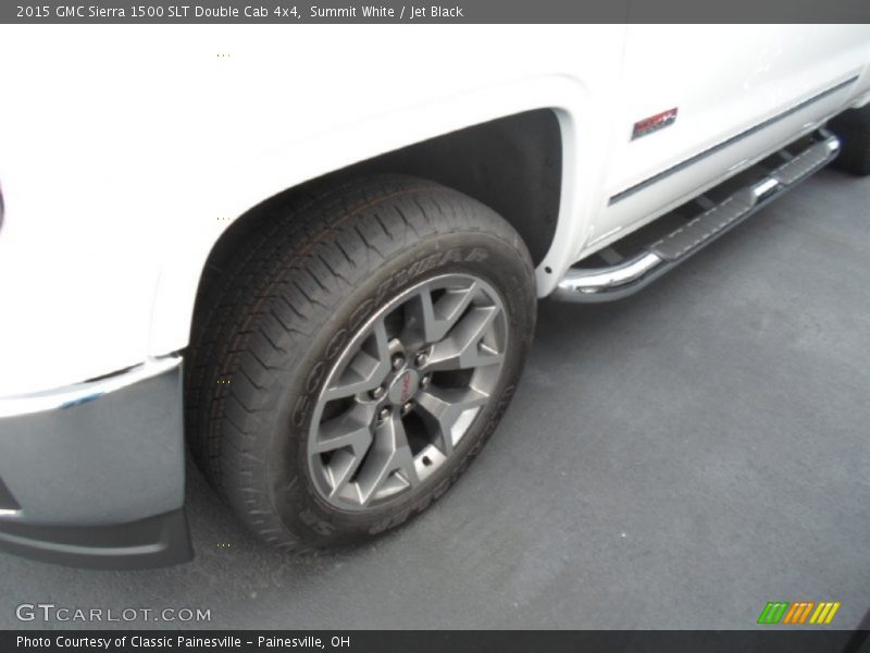 Summit White / Jet Black 2015 GMC Sierra 1500 SLT Double Cab 4x4