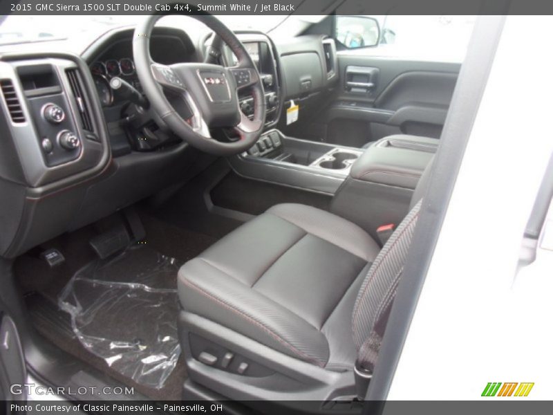 Summit White / Jet Black 2015 GMC Sierra 1500 SLT Double Cab 4x4
