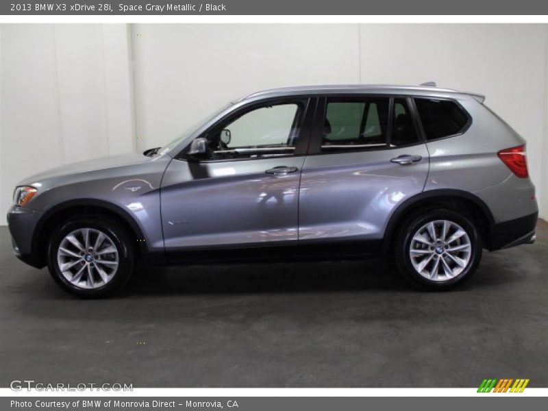 Space Gray Metallic / Black 2013 BMW X3 xDrive 28i