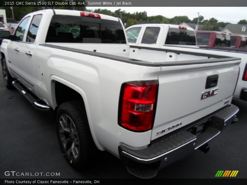 Summit White / Jet Black 2015 GMC Sierra 1500 SLT Double Cab 4x4