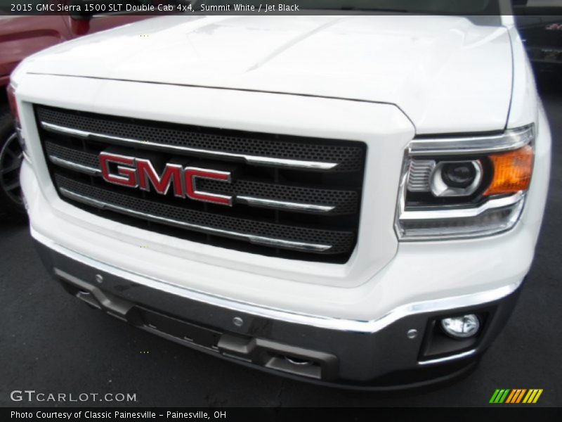 Summit White / Jet Black 2015 GMC Sierra 1500 SLT Double Cab 4x4