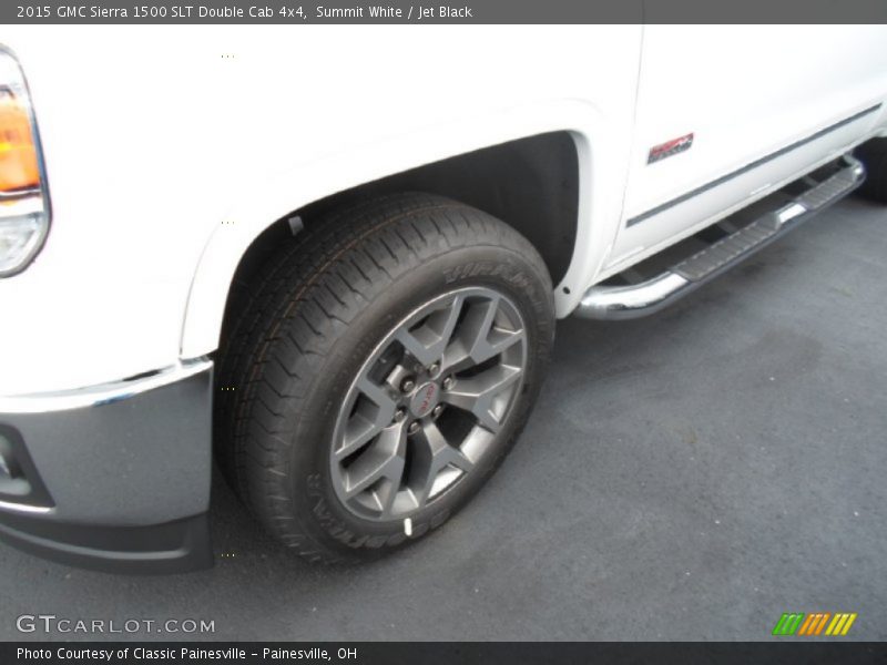 Summit White / Jet Black 2015 GMC Sierra 1500 SLT Double Cab 4x4