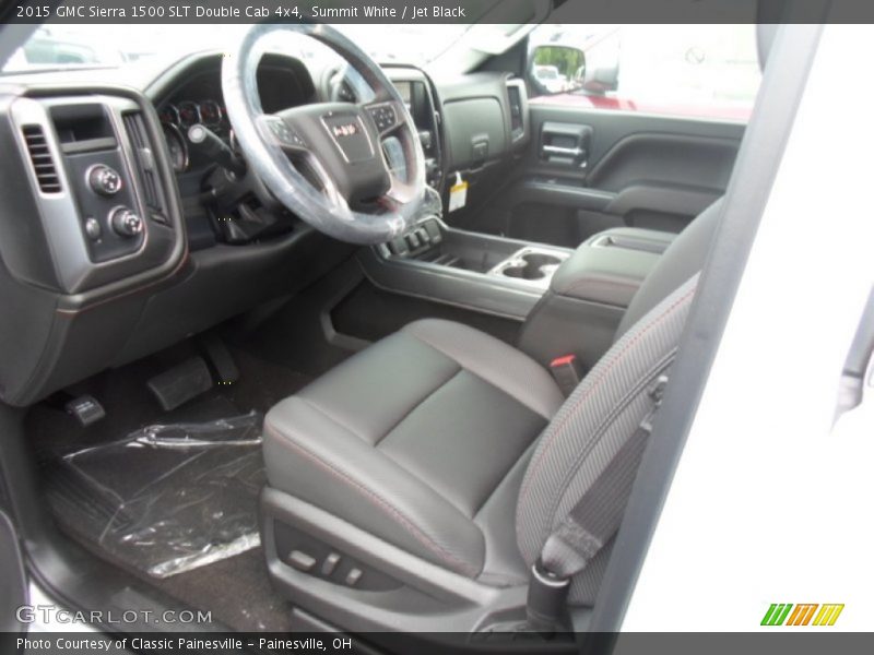 Summit White / Jet Black 2015 GMC Sierra 1500 SLT Double Cab 4x4