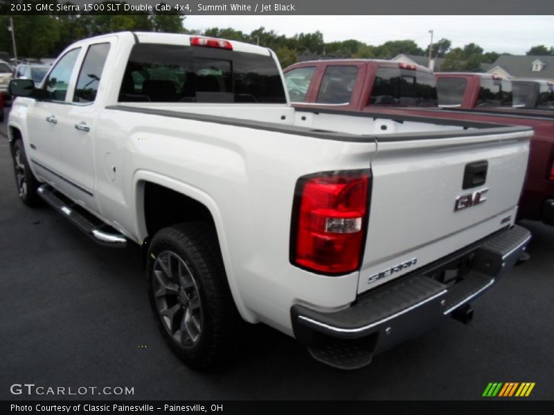Summit White / Jet Black 2015 GMC Sierra 1500 SLT Double Cab 4x4