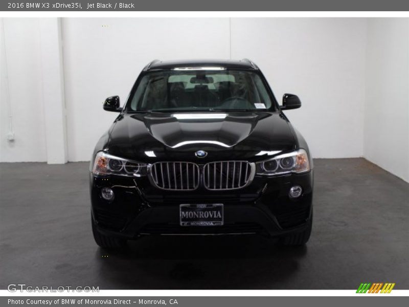 Jet Black / Black 2016 BMW X3 xDrive35i