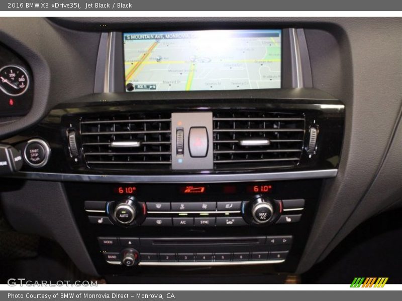 Jet Black / Black 2016 BMW X3 xDrive35i