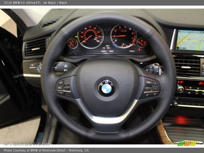 Jet Black / Black 2016 BMW X3 xDrive35i