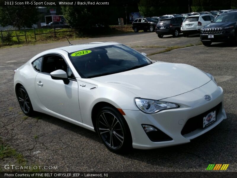 Whiteout / Black/Red Accents 2013 Scion FR-S Sport Coupe