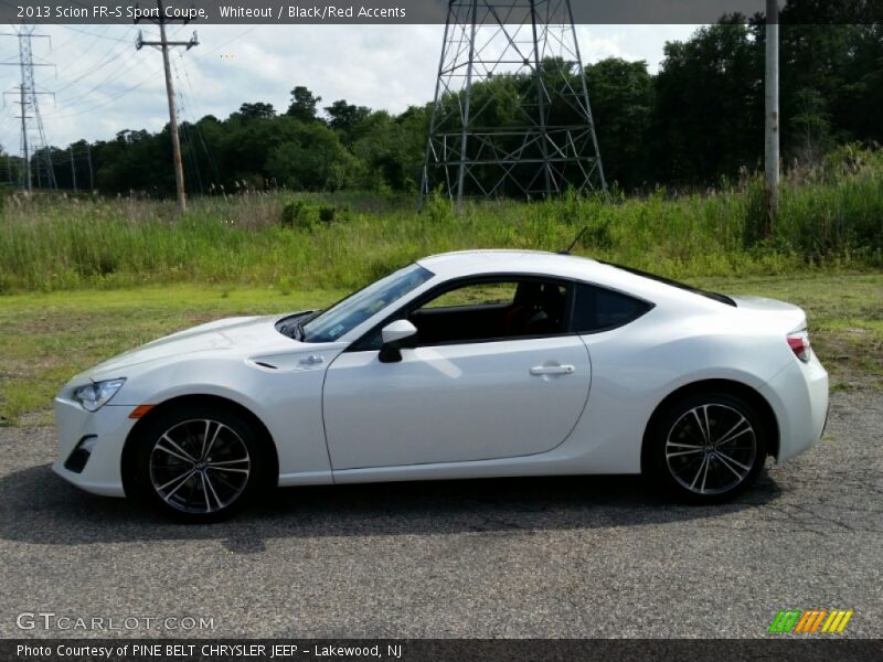 Whiteout / Black/Red Accents 2013 Scion FR-S Sport Coupe