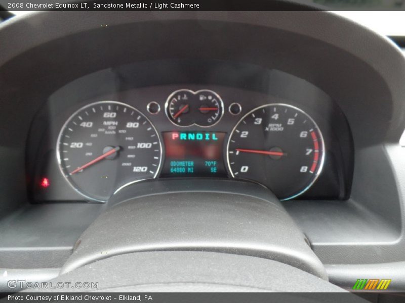 Sandstone Metallic / Light Cashmere 2008 Chevrolet Equinox LT