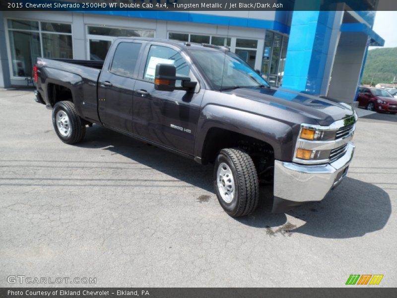 Tungsten Metallic / Jet Black/Dark Ash 2015 Chevrolet Silverado 2500HD WT Double Cab 4x4