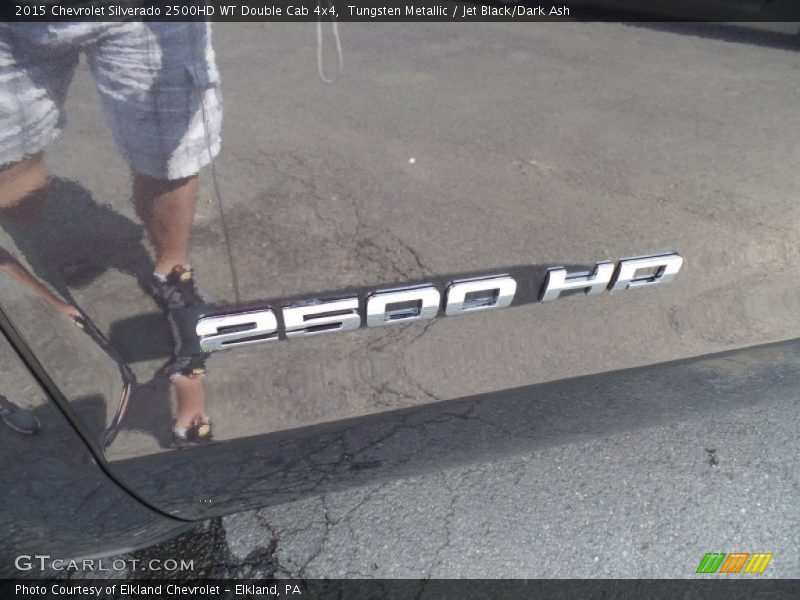 Tungsten Metallic / Jet Black/Dark Ash 2015 Chevrolet Silverado 2500HD WT Double Cab 4x4