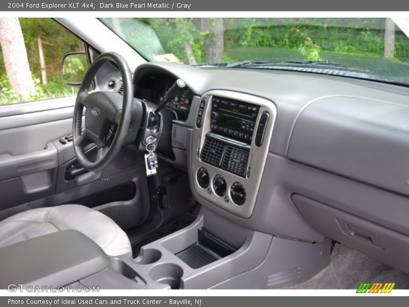Dark Blue Pearl Metallic / Gray 2004 Ford Explorer XLT 4x4