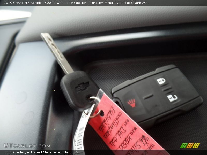 Tungsten Metallic / Jet Black/Dark Ash 2015 Chevrolet Silverado 2500HD WT Double Cab 4x4