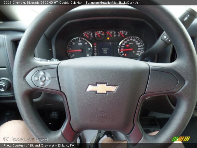 Tungsten Metallic / Jet Black/Dark Ash 2015 Chevrolet Silverado 2500HD WT Double Cab 4x4