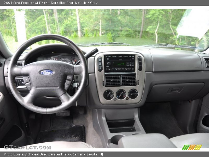 Dark Blue Pearl Metallic / Gray 2004 Ford Explorer XLT 4x4