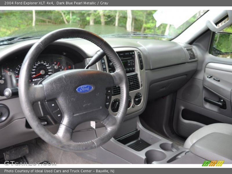 Dark Blue Pearl Metallic / Gray 2004 Ford Explorer XLT 4x4