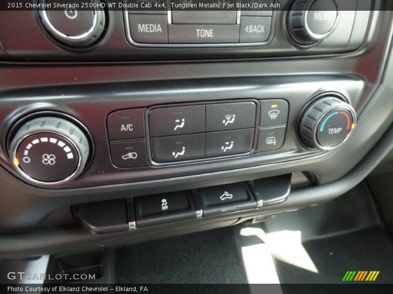 Tungsten Metallic / Jet Black/Dark Ash 2015 Chevrolet Silverado 2500HD WT Double Cab 4x4