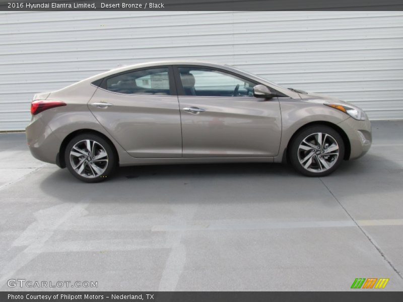 Desert Bronze / Black 2016 Hyundai Elantra Limited
