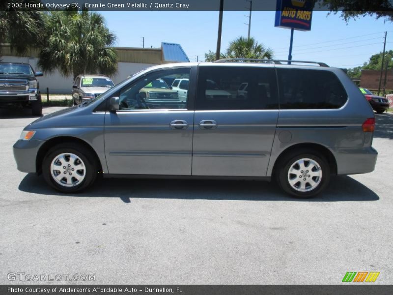 Granite Green Metallic / Quartz Gray 2002 Honda Odyssey EX