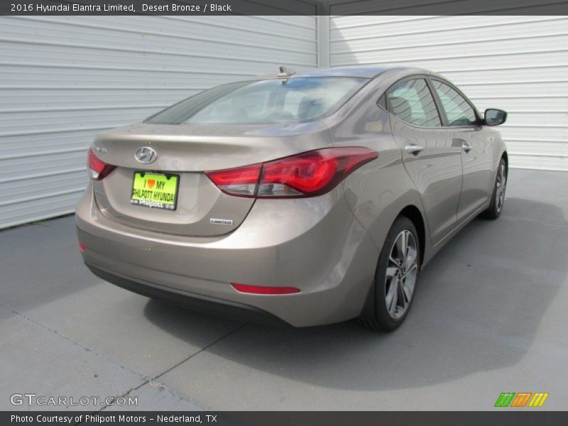 Desert Bronze / Black 2016 Hyundai Elantra Limited