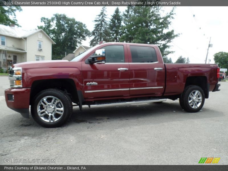 Deep Ruby Metallic / High Country Saddle 2015 Chevrolet Silverado 2500HD High Country Crew Cab 4x4