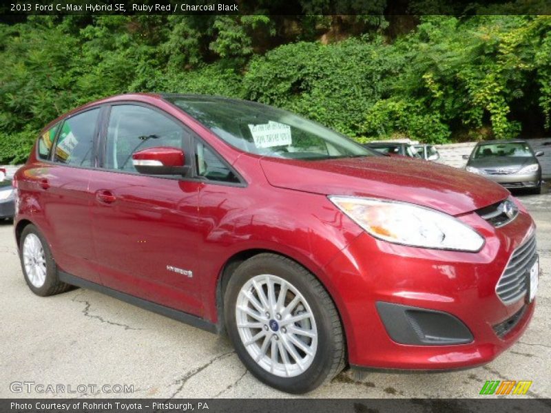 Ruby Red / Charcoal Black 2013 Ford C-Max Hybrid SE