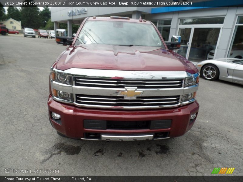 Deep Ruby Metallic / High Country Saddle 2015 Chevrolet Silverado 2500HD High Country Crew Cab 4x4